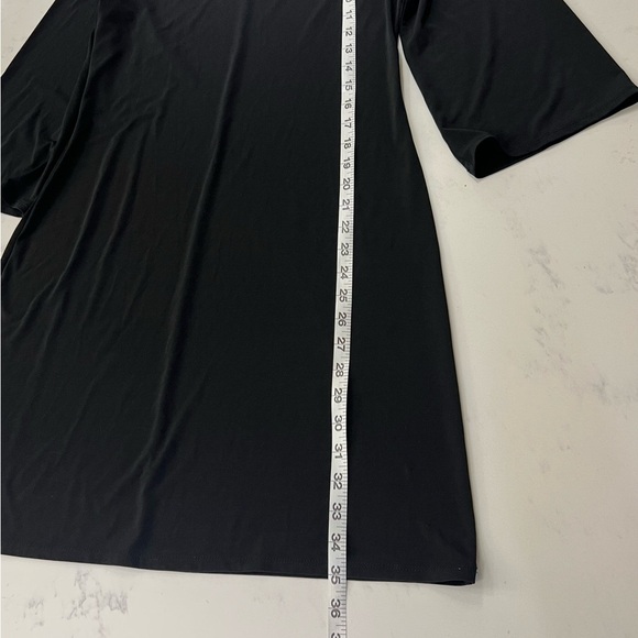 Muse Black Geometric Cutout Long Sleeve Dress - Picture 3 of 8